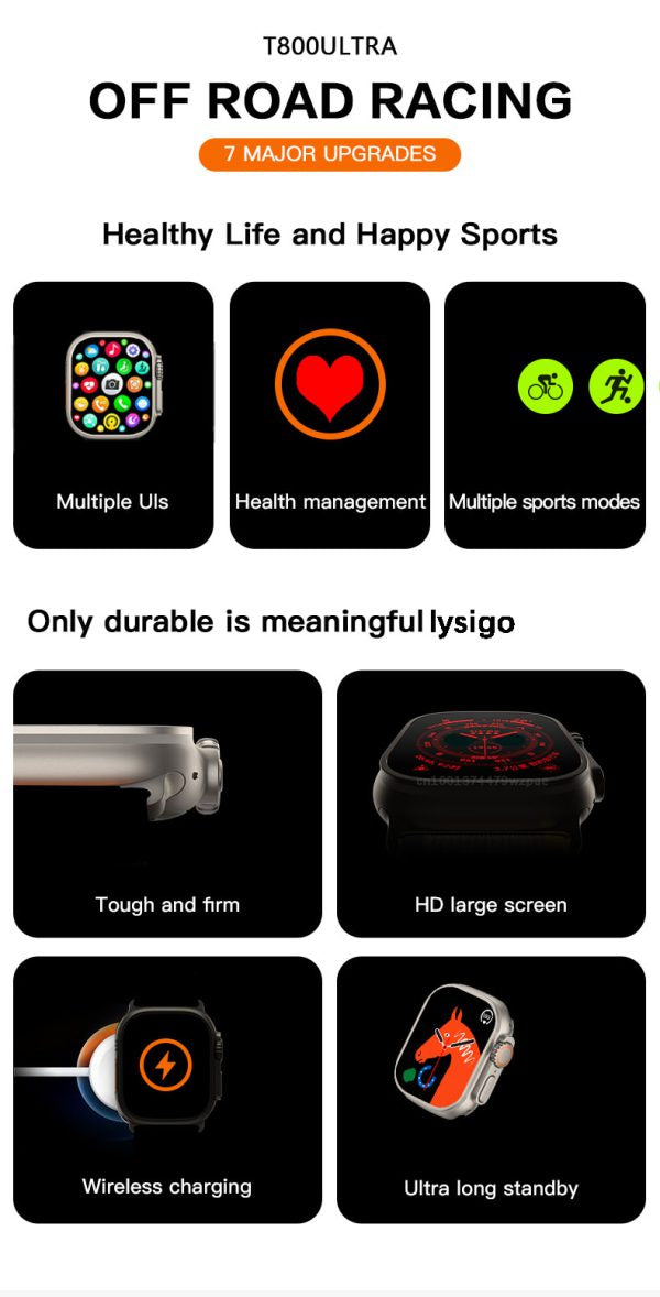T800 Ultra Smart Watch Series 8. (Random Color) - AVORA