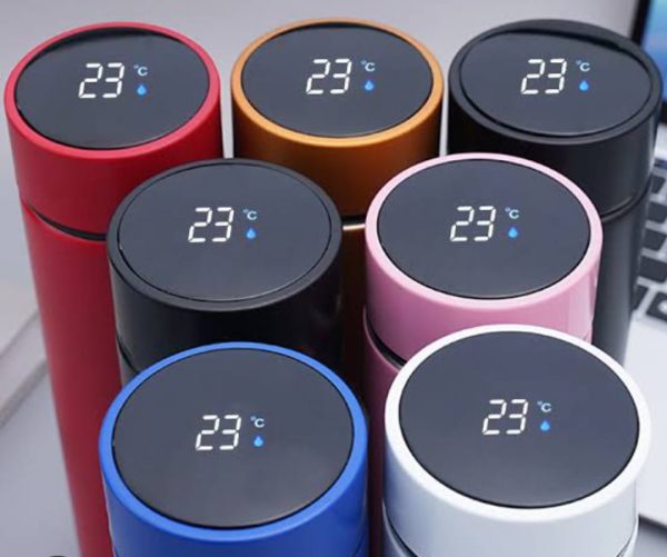 Temperature Display Thermos Water Bottle (Hot & Cold) | 500 ML | Random Colours - AVORA