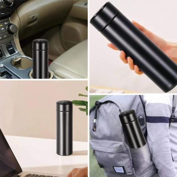 Temperature Display Thermos Water Bottle (Hot & Cold) | 500 ML | Random Colours - AVORA