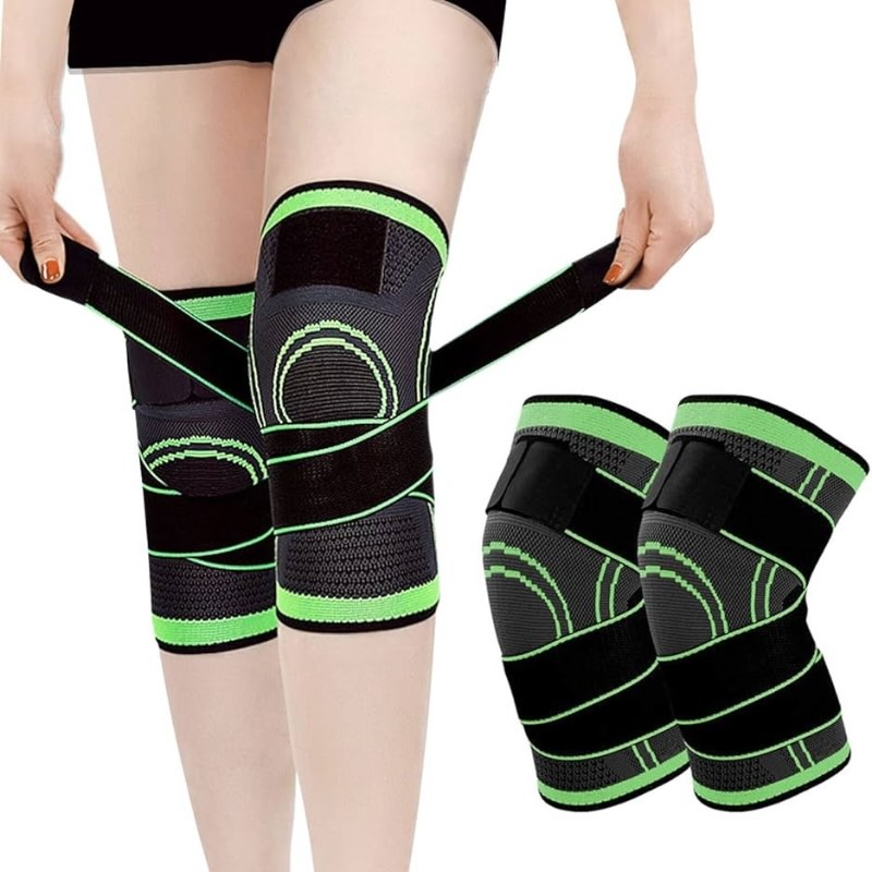Adjustable 3D Knee Support Band with Patella Gel Pad & Anti-Slip Grip Strong support, pain relief