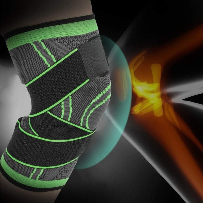 Adjustable 3D Knee Support Band with Patella Gel Pad & Anti-Slip Grip Strong support, pain relief