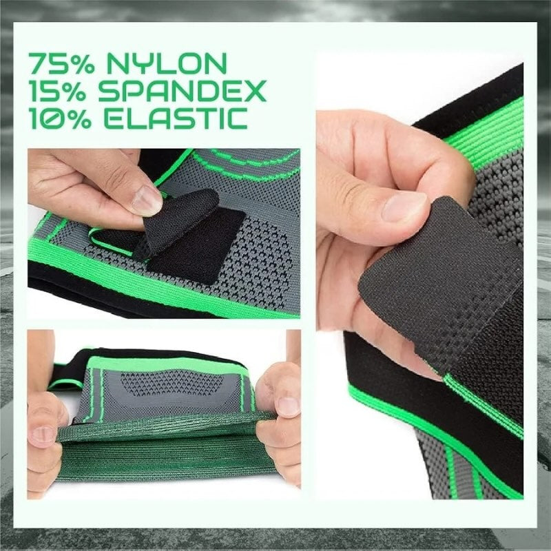 Adjustable 3D Knee Support Band with Patella Gel Pad & Anti-Slip Grip Strong support, pain relief