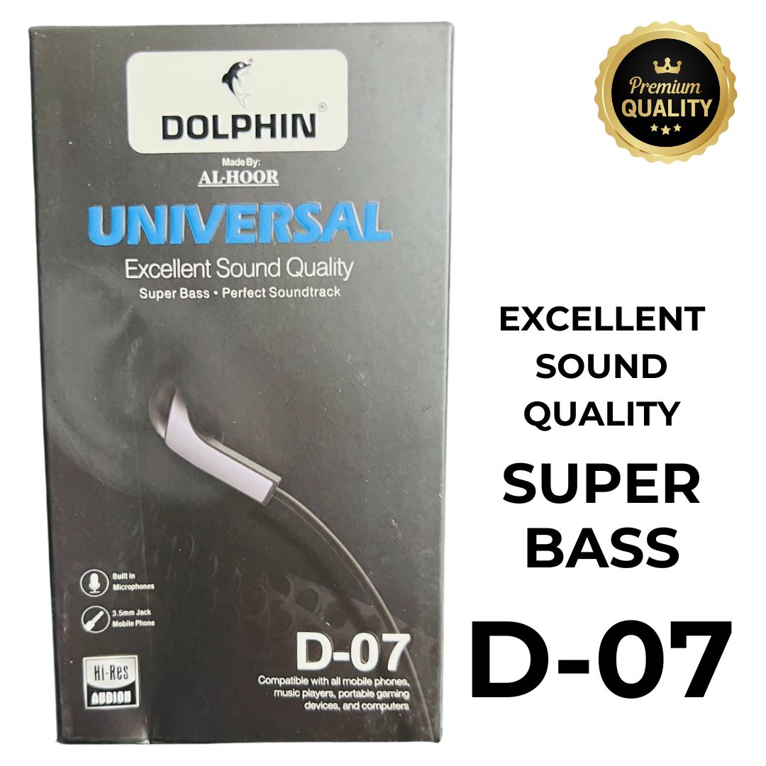 Dolphin D-07 Handsfree | Super Bass and Sound Quality - AVORA