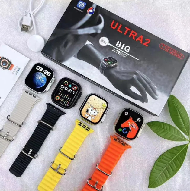 T10 Ultra 2 Smart Watch | 2.19 Infinite Display | Real Screws | Straps Lock | 49MM Dial Size - AVORA