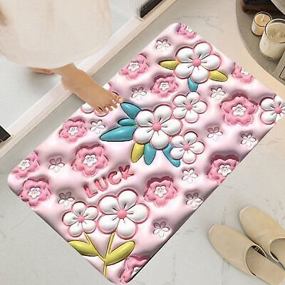 3D Cartoon Printing Diatom Mud Cushion Anti slip Water Absorbent Foot Pad Diatomaceous Earth Foot Mat For Bathroom - (Random Design) - Size 15×23 inches