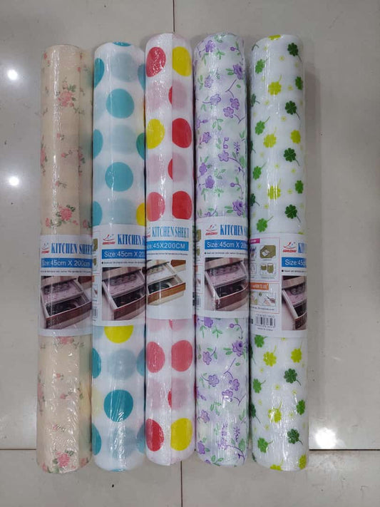 1 Roll - Kitchen Polka Foamic Sheet (45*200cm)  (random color)