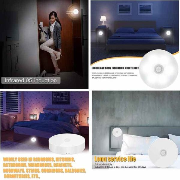 Intelligent Motion Sensor LED Light - USB Rechargeable & Adjustable - AVORA