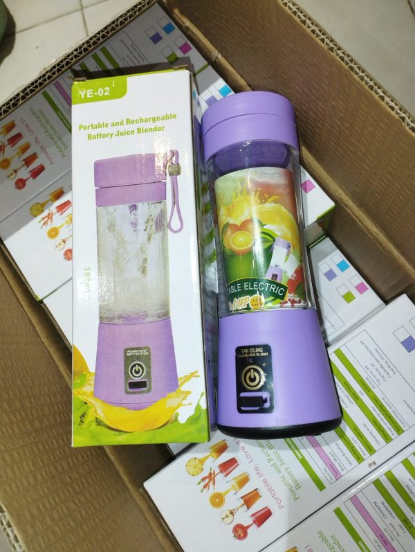 Portable Mini 6 Blade Juicer Blender | Outdoor Juicing Cup (380ml) – Rechargeable (random Color) - AVORA