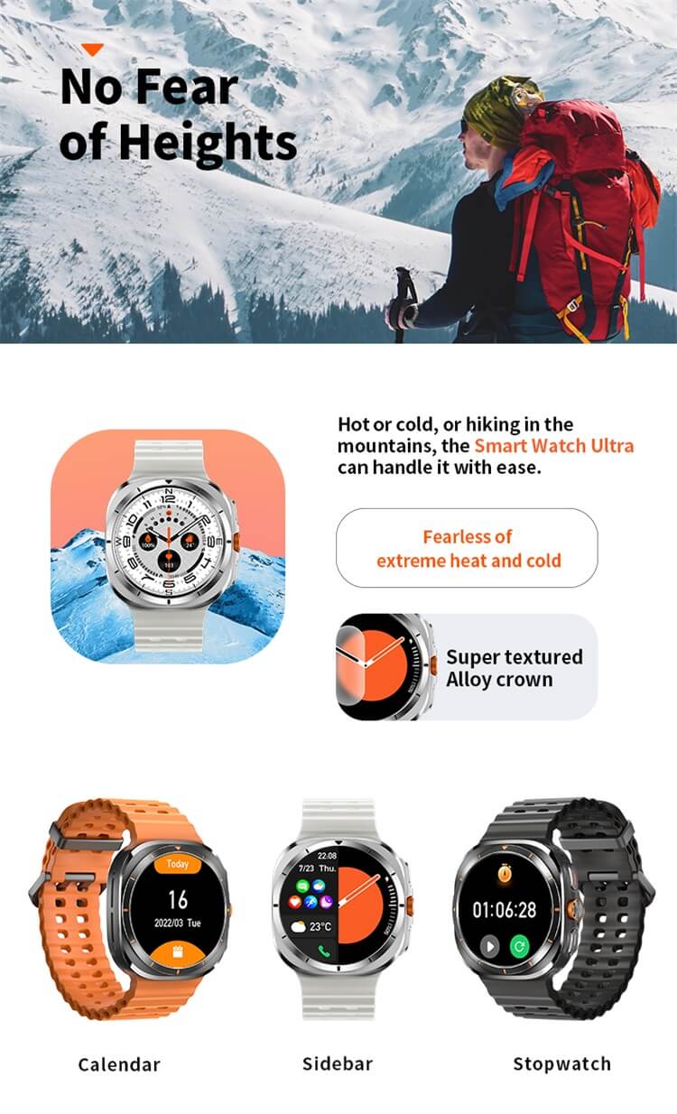Tf7 Ultra Metal Body Smart Watch (random Color)
